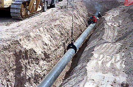 Crescent Steel Pipe Tong Laying 90 foot joints