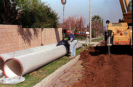 Crescent Pipe Tongs release automatically when the pipe is in position